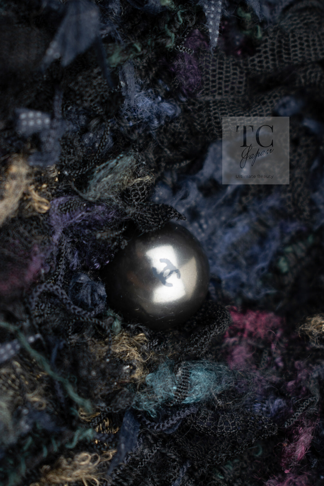 CHANEL 06C Black Purple Multi Color Ribbon Lesage Tweed Jacket 34 シャネル ブラック パープル マルチカラー ルサージュ ツイード ジャケット 即発