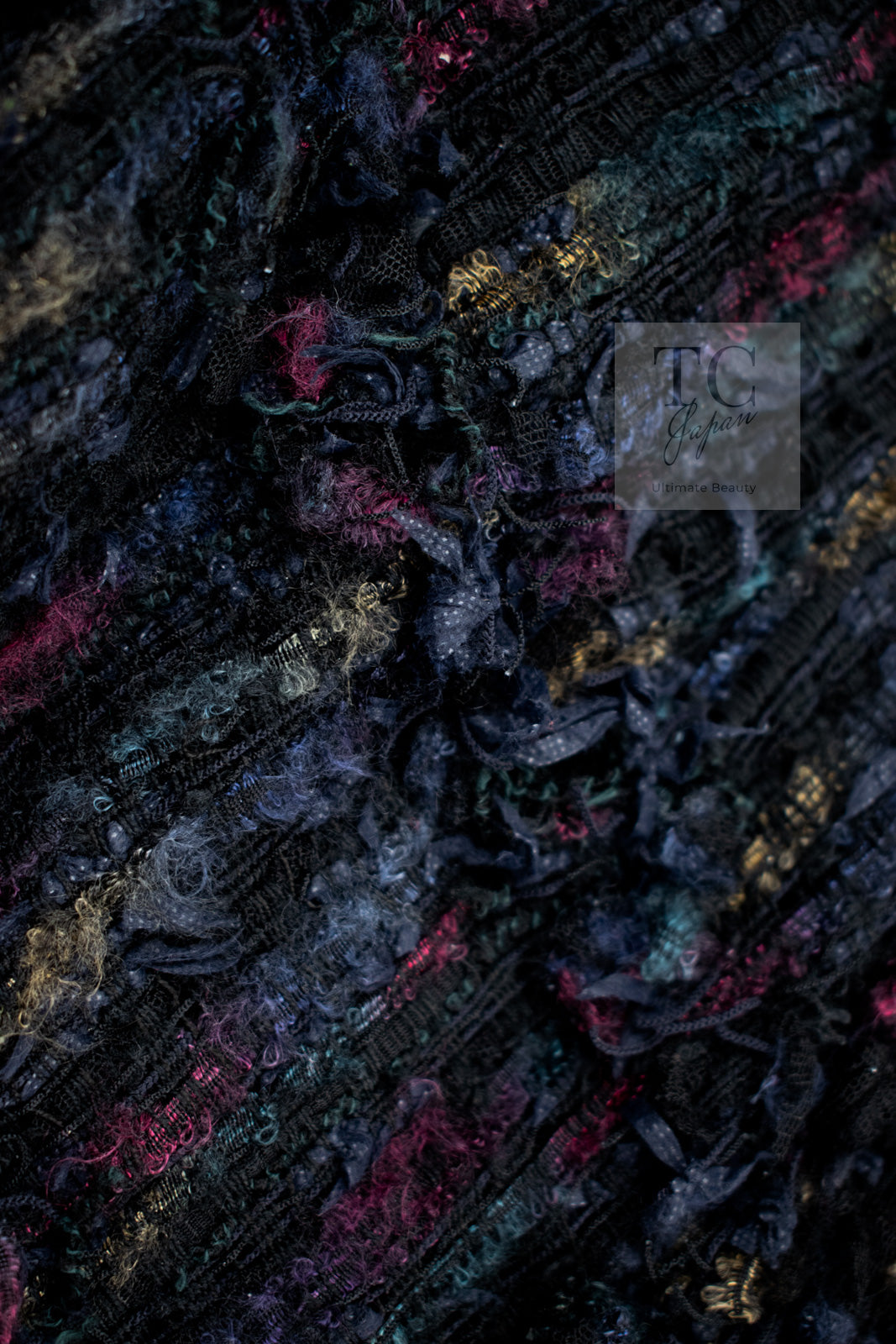 CHANEL 06C Black Purple Multi Color Ribbon Lesage Tweed Jacket 34 シャネル ブラック パープル マルチカラー ルサージュ ツイード ジャケット 即発