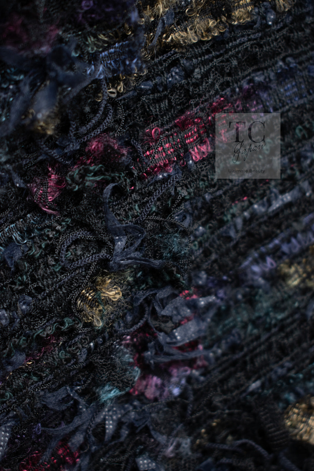 CHANEL 06C Black Purple Multi Color Ribbon Lesage Tweed Jacket 34 シャネル ブラック パープル マルチカラー ルサージュ ツイード ジャケット 即発