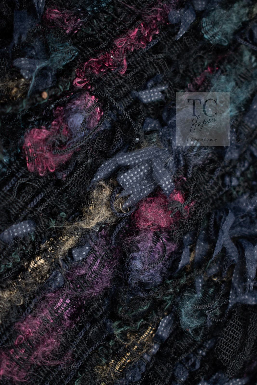 CHANEL 06C Black Purple Multi Color Ribbon Lesage Tweed Jacket 34 シャネル ブラック パープル マルチカラー ルサージュ ツイード ジャケット 即発