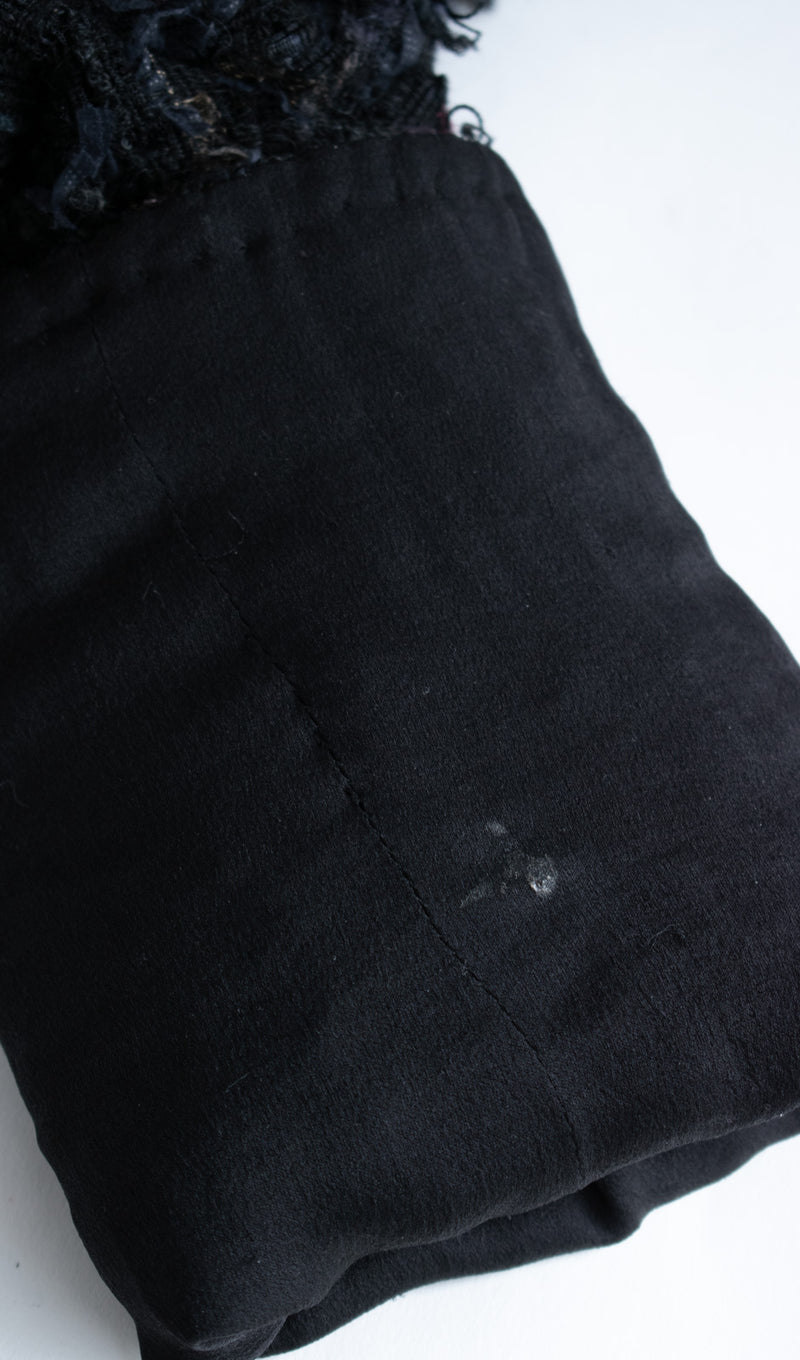 CHANEL 06C Black Purple Multi Color Ribbon Lesage Tweed Jacket 34 シャネル ブラック パープル マルチカラー ルサージュ ツイード ジャケット 即発