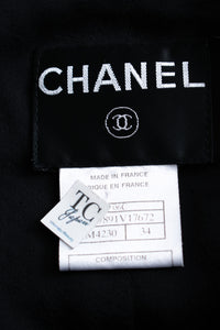 CHANEL 06C Black Purple Multi Color Ribbon Lesage Tweed Jacket 34 シャネル ブラック パープル マルチカラー ルサージュ ツイード ジャケット 即発