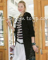 CHANEL 06C Black Purple Multi Color Ribbon Lesage Tweed Jacket 34 シャネル ブラック パープル マルチカラー ルサージュ ツイード ジャケット 即発