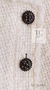 CHANEL 13PF Ivory Creme Black Tartan Check Tweed Jacket 38 40シャネル アイボリー クリーム ブラック タータンチェック ツイード ジャケット 即発