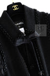 CHANEL 09C Black Jewel Embellished Mesh Lesage Tweed Cardigan Jacket 34 シャネル ブラック ジュエリー ビーズ メッシュレース カーディガン ジャケット 即発