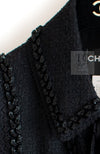 CHANEL 09C Black Jewel Embellished Mesh Lesage Tweed Cardigan Jacket 34 シャネル ブラック ジュエリー ビーズ メッシュレース カーディガン ジャケット 即発