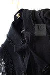 CHANEL 09C Black Jewel Embellished Mesh Lesage Tweed Cardigan Jacket 34 シャネル ブラック ジュエリー ビーズ メッシュレース カーディガン ジャケット 即発