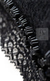 CHANEL 09C Black Jewel Embellished Mesh Lesage Tweed Cardigan Jacket 34 シャネル ブラック ジュエリー ビーズ メッシュレース カーディガン ジャケット 即発