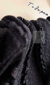 CHANEL 09C Black Jewel Embellished Mesh Lesage Tweed Cardigan Jacket 34 シャネル ブラック ジュエリー ビーズ メッシュレース カーディガン ジャケット 即発