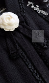 CHANEL 09C Black Jewel Embellished Mesh Lesage Tweed Cardigan Jacket 34 シャネル ブラック ジュエリー ビーズ メッシュレース カーディガン ジャケット 即発