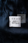CHANEL 07PF Black Blue Metallic Tweed Jacket 36 シャネル ブラック ネイビー メタリック ツイード ジャケット 即発