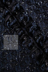 CHANEL 07PF Black Blue Metallic Tweed Jacket 36 シャネル ブラック ネイビー メタリック ツイード ジャケット 即発