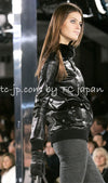 CHANEL 05A Black Rabbit Lapan Leather Jacket Coat 36 38 40 42 シャネル ブラック レザー ラビットファー ラパン ジャケット コート 即発