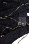 CHANEL 06S Black Metallic Chain Trim Tweed Jacket 38 シャネル ブラック メタリック チェーン トリム ツイード ジャケット 即発