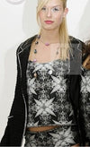 CHANEL 06S Black Metallic Chain Trim Tweed Jacket 38 シャネル ブラック メタリック チェーン トリム ツイード ジャケット 即発