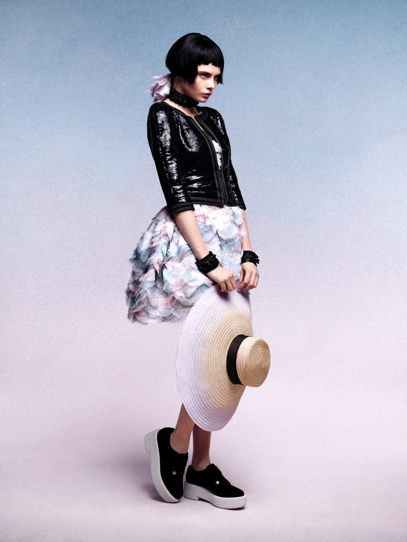 CHANEL 13C Black Sequins Cropped Party Zipper Jacket Keira Knightley 34 36 シャネル ブラック スパンコール クロップド丈 パーディー ジッパー ジャケット キーラ・ナイトレイ 着用 即発 - TC JAPAN