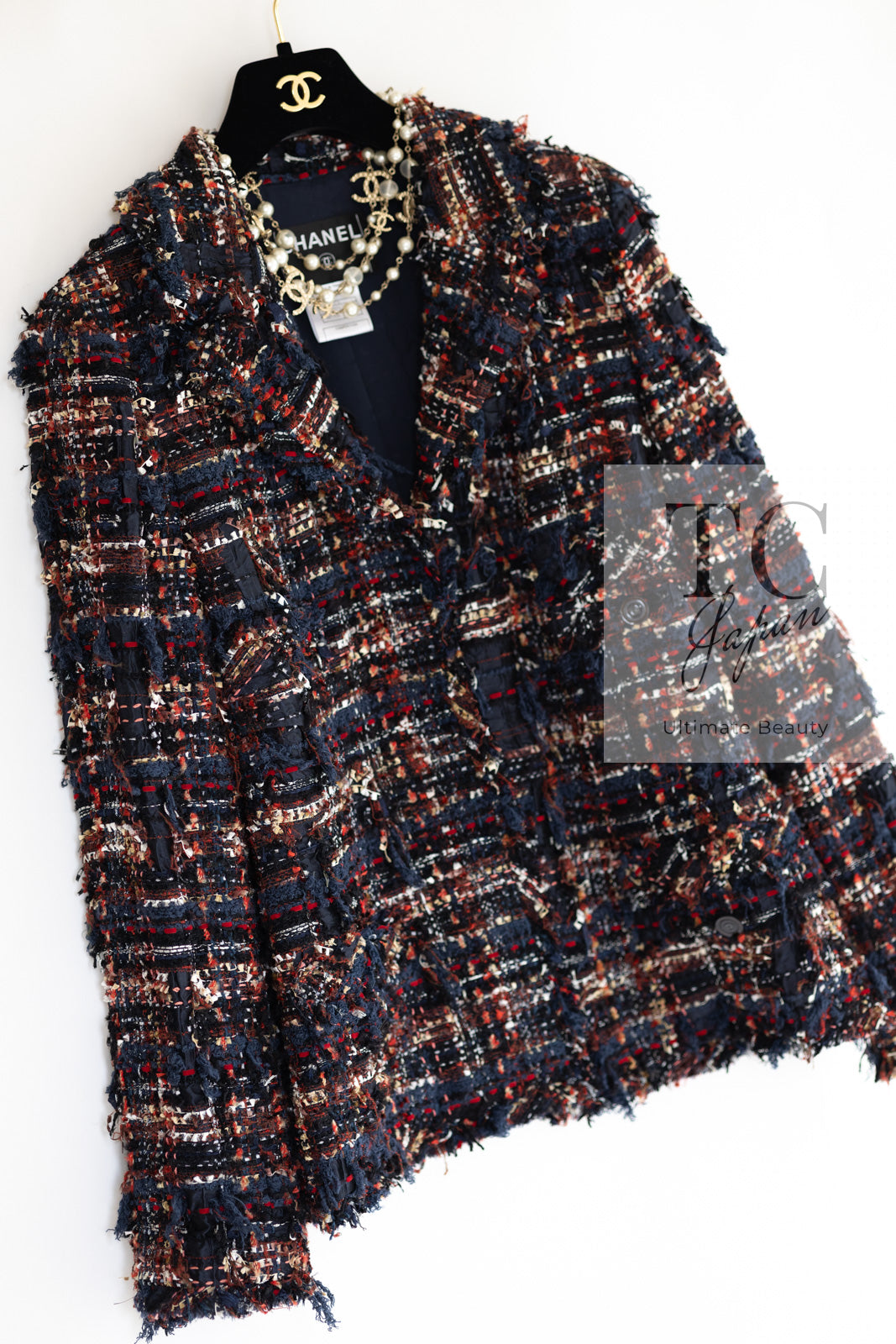 CHANEL 07A Brown Multicolor Tweed Jacket 38 シャネル ブラウン マルチカラー ツイード ジャケット 即発