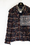 CHANEL 07A Brown Multicolor Tweed Jacket 38 シャネル ブラウン マルチカラー ツイード ジャケット 即発