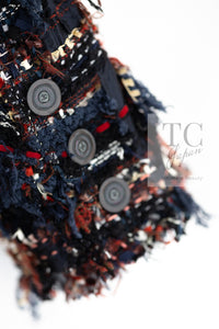 CHANEL 07A Brown Multicolor Tweed Jacket 38 シャネル ブラウン マルチカラー ツイード ジャケット 即発