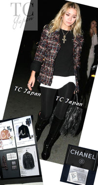 CHANEL 07A Brown Multicolor Tweed Jacket 34 シャネル ブラウン マルチカラー ツイード ジャケット 即発
