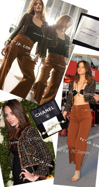 CHANEL 11C Black Brown Gold Lesage Cropped Jacket 36 シャネル ブラック ブラウン ゴールド ルサージュ クロップド ジャケット 即発