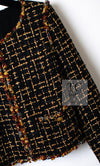 CHANEL 11C Black Brown Gold Lesage Cropped Jacket 36 シャネル ブラック ブラウン ゴールド ルサージュ クロップド ジャケット 即発 - TC JAPAN