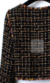 CHANEL 11C Black Brown Gold Lesage Cropped Jacket 36 シャネル ブラック ブラウン ゴールド ルサージュ クロップド ジャケット 即発 - TC JAPAN
