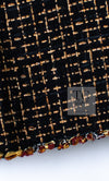CHANEL 11C Black Brown Gold Lesage Cropped Jacket 36 シャネル ブラック ブラウン ゴールド ルサージュ クロップド ジャケット 即発 - TC JAPAN