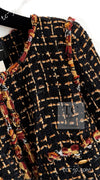 CHANEL 11C Black Brown Gold Lesage Cropped Jacket 36 シャネル ブラック ブラウン ゴールド ルサージュ クロップド ジャケット 即発