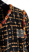 CHANEL 11C Black Brown Gold Lesage Cropped Jacket 36 シャネル ブラック ブラウン ゴールド ルサージュ クロップド ジャケット 即発