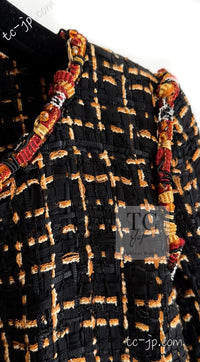 CHANEL 11C Black Brown Gold Lesage Cropped Jacket 36 シャネル ブラック ブラウン ゴールド ルサージュ クロップド ジャケット 即発