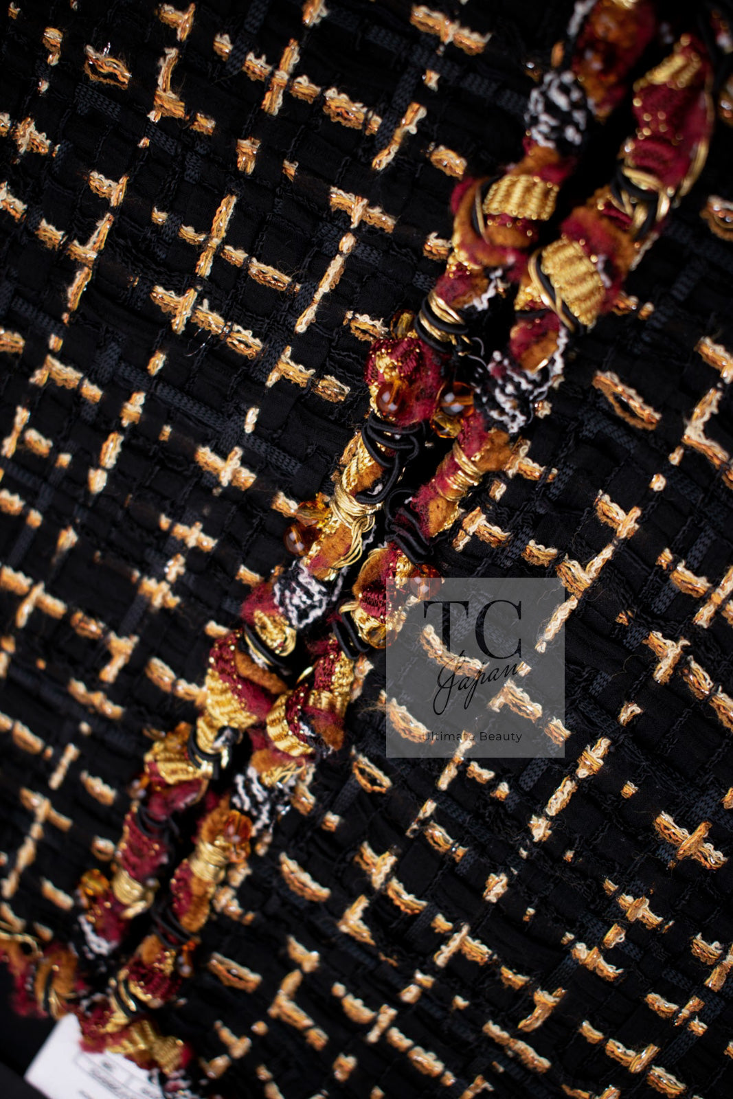 CHANEL 11C Black Brown Gold Lesage Cropped Jacket 36 シャネル ブラック ブラウン ゴールド ルサージュ クロップド ジャケット 即発