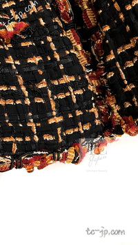 CHANEL 11C Black Brown Gold Lesage Cropped Jacket 36 シャネル ブラック ブラウン ゴールド ルサージュ クロップド ジャケット 即発 - TC JAPAN