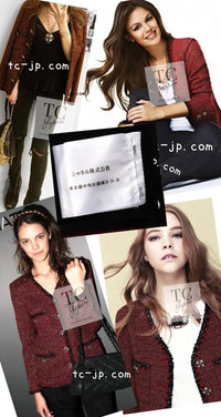 CHANEL 11A Black Red Metallic Fantasy Wool Tweed Jacket 42 シャネル ブラック レッド メタリック ファンタジー ウール ツイード ジャケット 即発