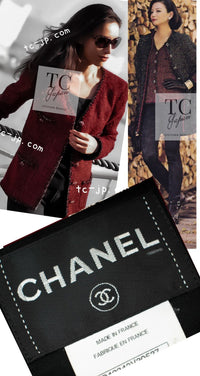 CHANEL 11A Black Red Metallic Fantasy Tweed Jacket 34 36 シャネル ブラック レッド メタリック ファンタジー ツイード ジャケット 即発