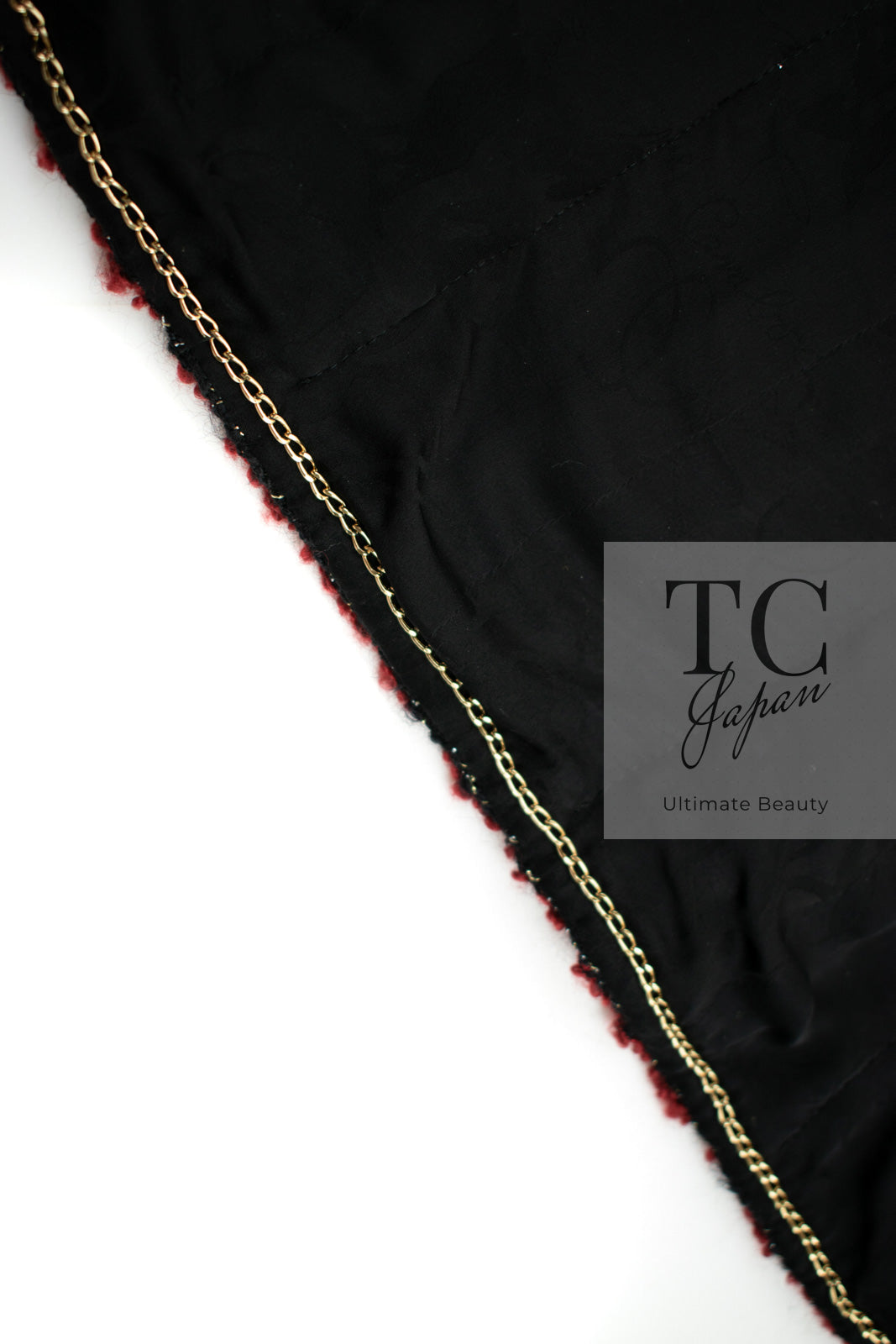 CHANEL 11A Black Red Metallic Fantasy Wool Tweed Jacket 42 シャネル ブラック レッド メタリック ファンタジー ウール ツイード ジャケット 即発