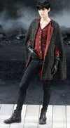 CHANEL 11A Black Red Metallic Fantasy Wool Tweed Jacket 42 シャネル ブラック レッド メタリック ファンタジー ウール ツイード ジャケット 即発