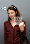 CHANEL 11A Black Red Metallic Fantasy Wool Tweed Jacket 42 シャネル ブラック レッド メタリック ファンタジー ウール ツイード ジャケット 即発