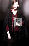 CHANEL 11A Black Red Metallic Fantasy Wool Tweed Jacket 42 シャネル ブラック レッド メタリック ファンタジー ウール ツイード ジャケット 即発