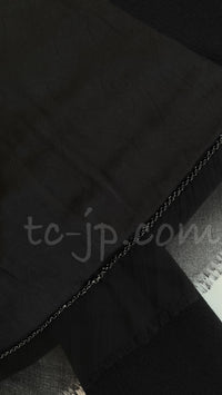 CHANEL 04S Black CC Logo Buttons Wool Jacket Naomi Watts 36 38 シャネル 定番 ブラック ココボタン ウール ジャケット 冠婚葬祭 即発