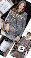 CHANEL 01A Vinatge Brown Collarless Wool Silk Tweed Coat Jacket 38 シャネル ヴィンテージ ブラウン ノーカラー ウール シルク ツイード コート ジャケット 即発