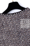 CHANEL 01A Vinatge Brown Collarless Wool Silk Tweed Coat Jacket 38 シャネル ヴィンテージ ブラウン ノーカラー ウール シルク ツイード コート ジャケット 即発