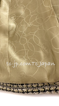 CHANEL 02S Light Green Black Cotton Tweed Jacket 38 40 シャネル ライト グリーン ブラック コットン ツイード ジャケット 即発