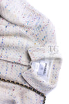 CHANEL 03C Ivory Blue Mix Wool Tweed Jacket 34 36 シャネル アイボリー ブルー ミックス ツイード ジャケット 即発