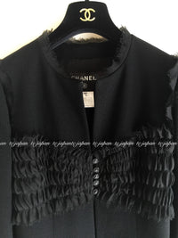 CHANEL 04S Black CC Logo Buttons Wool Jacket Naomi Watts 36 38 シャネル 定番 ブラック ココボタン ウール ジャケット 冠婚葬祭 即発 - TC JAPAN