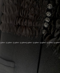 CHANEL 04S Black CC Logo Buttons Wool Jacket Naomi Watts 36 38 シャネル 定番 ブラック ココボタン ウール ジャケット 冠婚葬祭 即発 - TC JAPAN