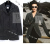 CHANEL 95A Vintage Black Beige Check Wool Tape Ribbon Tweed Jacket CC Button 36 38 シャネル ヴィンテージ ブラック ベージュ チェック 千鳥格子 柄 ウール テープ リボン ツイード ジャケット CCボタン 即発