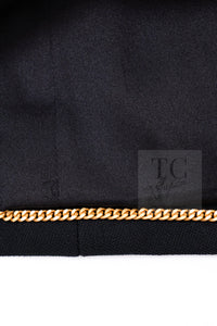 CHANEL 96A Vintage Black Wool Gripoix Jewelry Botton Jacket 34 36 シャネル ヴィンテージ ブラック ウール グリポワ 宝石 ボタン ジャケット 即発