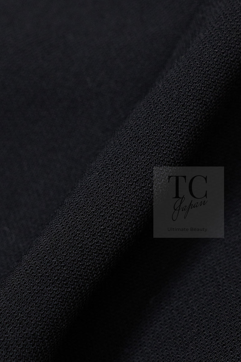 CHANEL 96A Vintage Black Wool Gripoix Jewelry Botton Jacket 34 36 シャネル ヴィンテージ ブラック ウール グリポワ 宝石 ボタン ジャケット 即発 - TC JAPAN