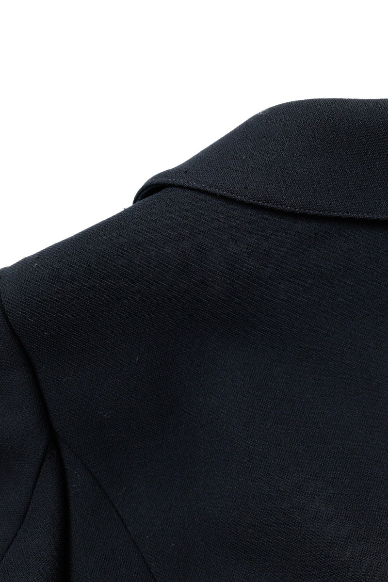 CHANEL 96A Vintage Black Wool Gripoix Jewelry Botton Jacket 34 36 シャネル ヴィンテージ ブラック ウール グリポワ 宝石 ボタン ジャケット 即発 - TC JAPAN